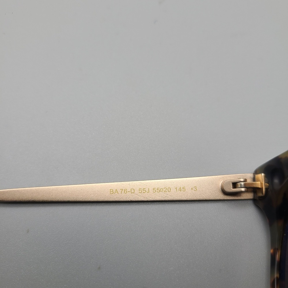 Balenciaga BA76-D Sunglasses Havana Tortoise Gold Cat Eye Made in Italy - Picture 8 of 11